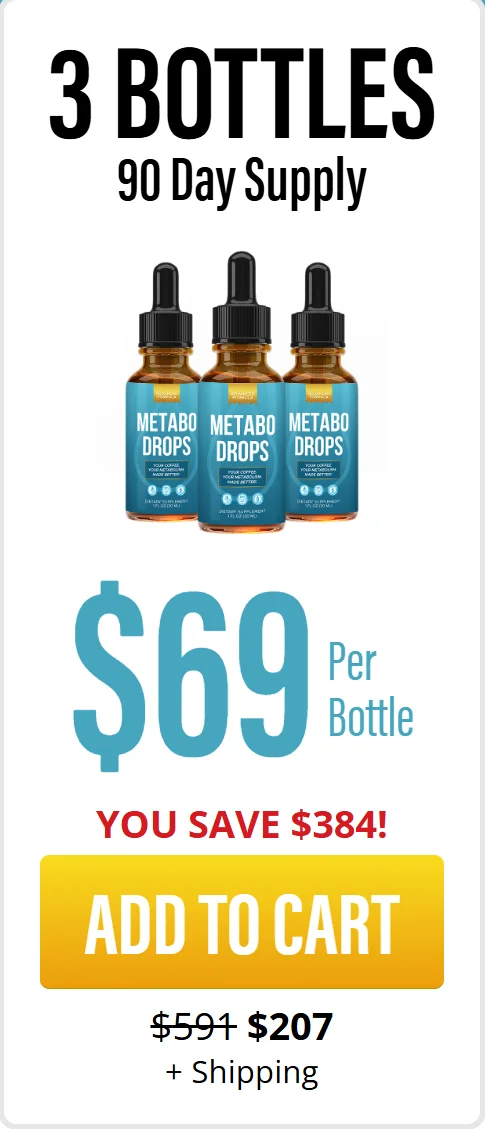 Metabo Drops price- 3 botles